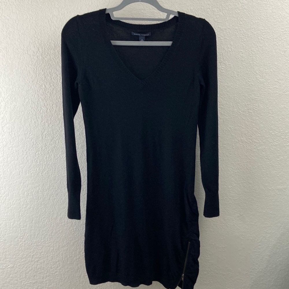 Banana Republic Merino Fine Wool Blend V-Neck Sweater Dress size Medium